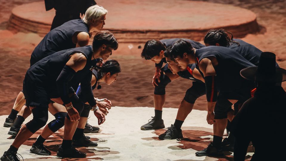 Physical: Asia, 2025 — Team Korea and Team Japan in the arena.